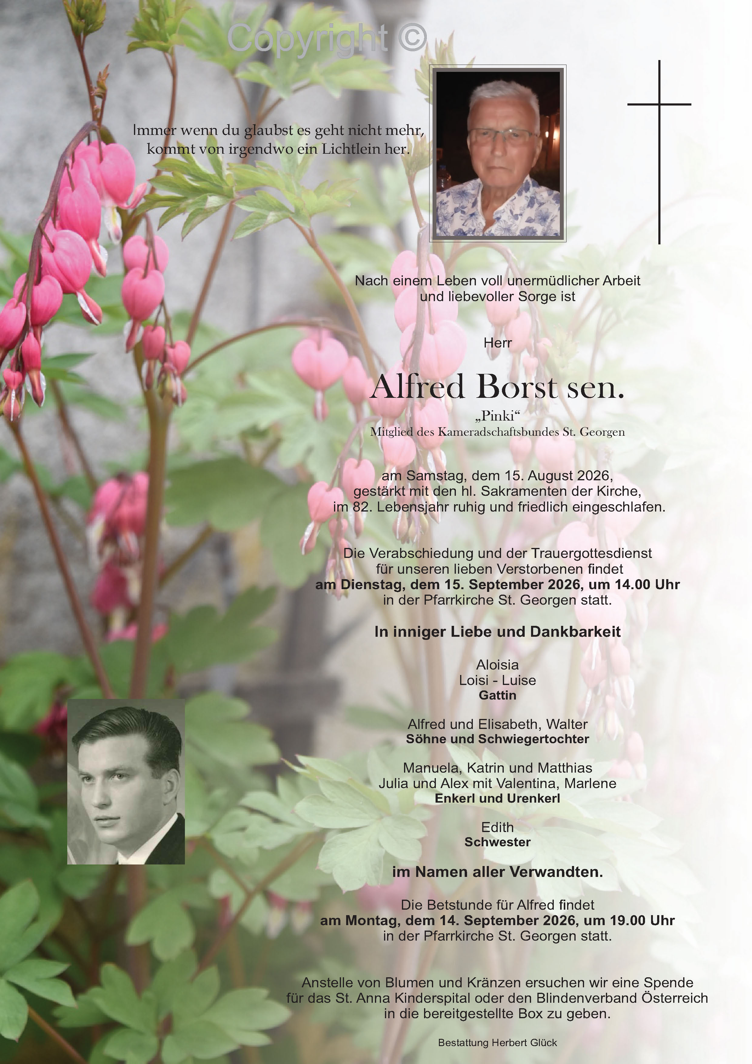 Sterbefall Alfred Borst