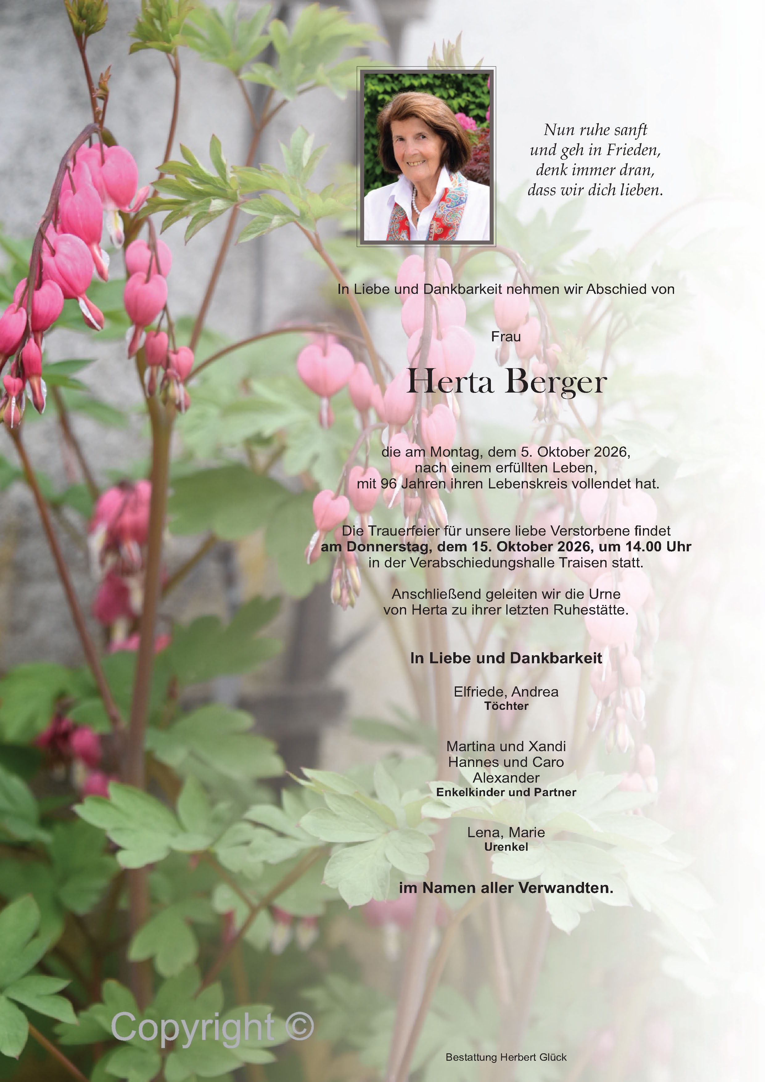 Sterbefall Herta Berger